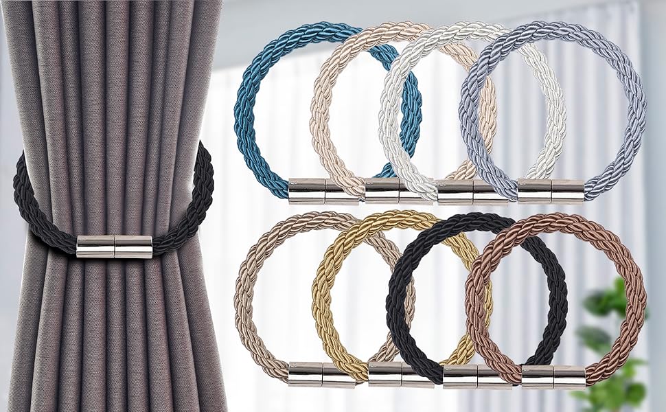 Groleca 2 Pack Strong Curtain Tiebacks Curtain