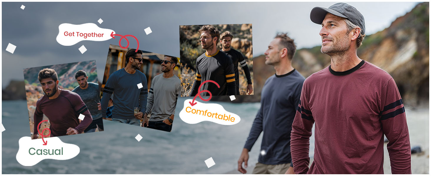 mens shirt long sleeve tee tees fashion tshirt tshirts sleeves casual