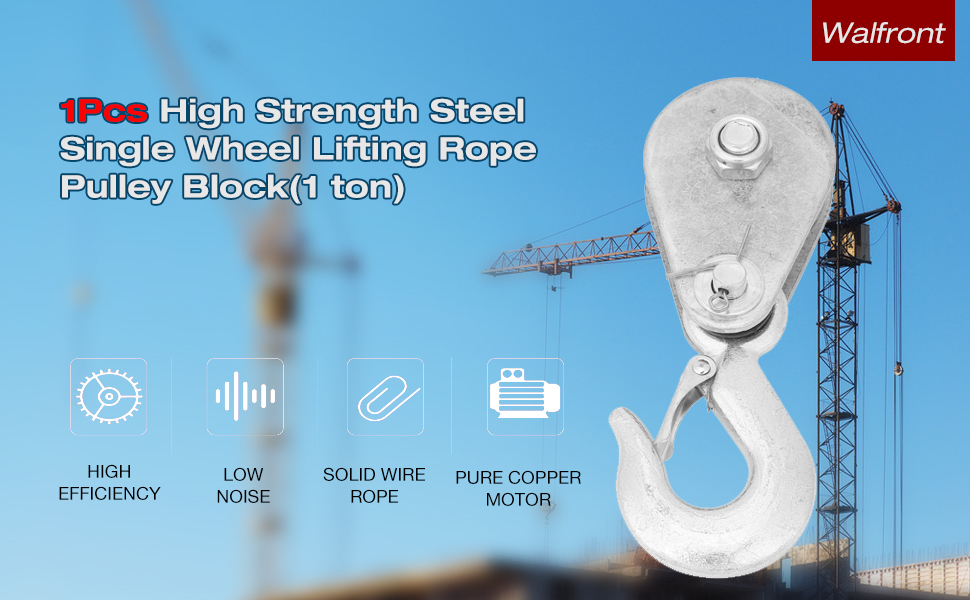 Single Pulley Block Pulleys Sheaves Round Belt Pulleys High Strength
