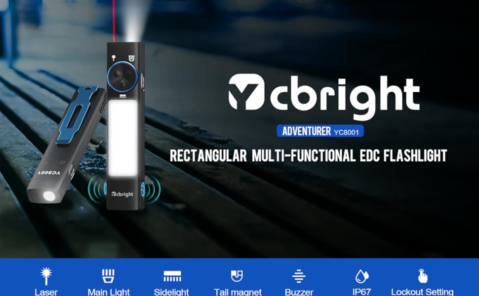 Rechargeable EDC flashlight