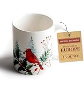 Maison d' Hermine Coffee Mug with Handles Fine Bone China Mugs Pack of One Tea Cups for Hot Bever...