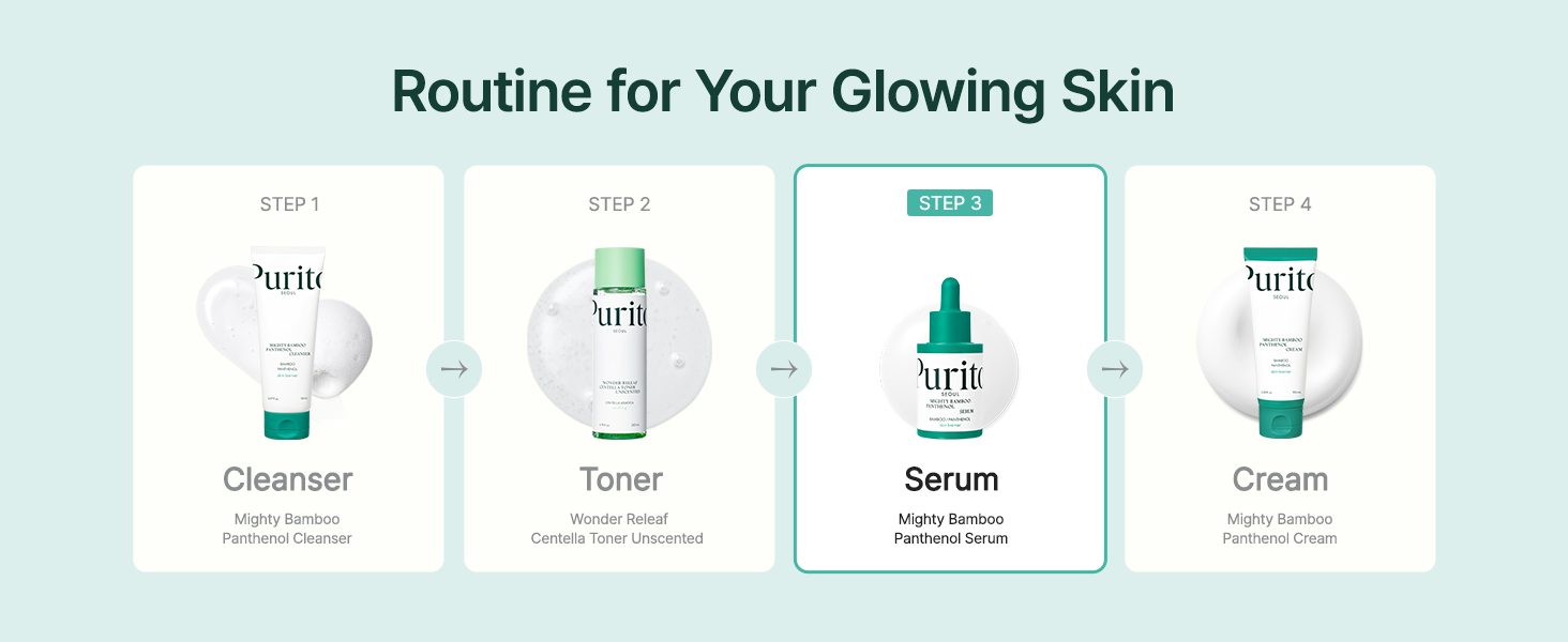 Panthenol Serum, Glow Serum, Moisture Barrier Repair