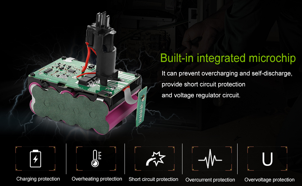 Bakipante Replacement 6.0Ah Lithium Dewalt 18V Battery for Dewalt 18 Volt XRP Ni-Cad Battery DC9096 DC9098 DC9099 DE9039 DE9095 DE9096 DE9098 DW9095 DW9096 DW9098 DE9503 DC9182 Dewalt Batteries 16 dewalt battery safty