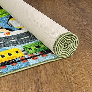 Amazon.com: KC Cubs 3x5 Animal Safari Toy Car Road Rug