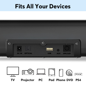 sound bar s111 input