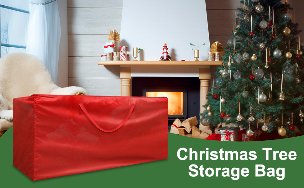 Christmas Tree Storage Bag Fits 7.5FT Tall Christmas Trees 420D