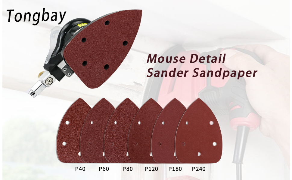 Mouse Sander Sandpaper 120pcs Mouse Detail Sander Sandpaper Sanding