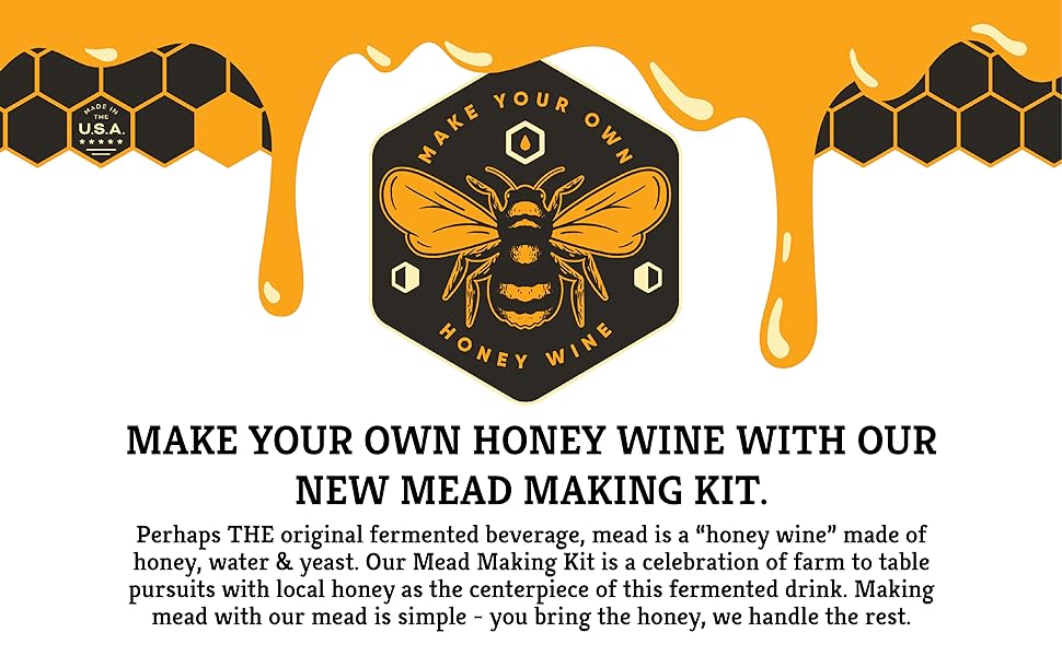 Craft A Brew Mead Making Kit Reusable Make Your Own Mead Kit