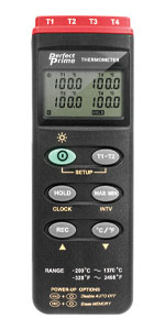 Perfect Prime Thermometer TC0301付属品完備 2 Channels K type Thermocouple Thermometer | TC0301