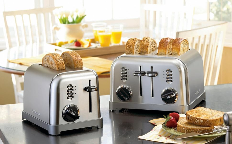 Cuisinart CPT180 Metal Classic 4Slice Toaster, Brushed Stainless