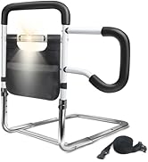 DePango Bed Rails for Elderly Adults Safety, Adjustable Height Bed Guard Rails with Night Motion ...