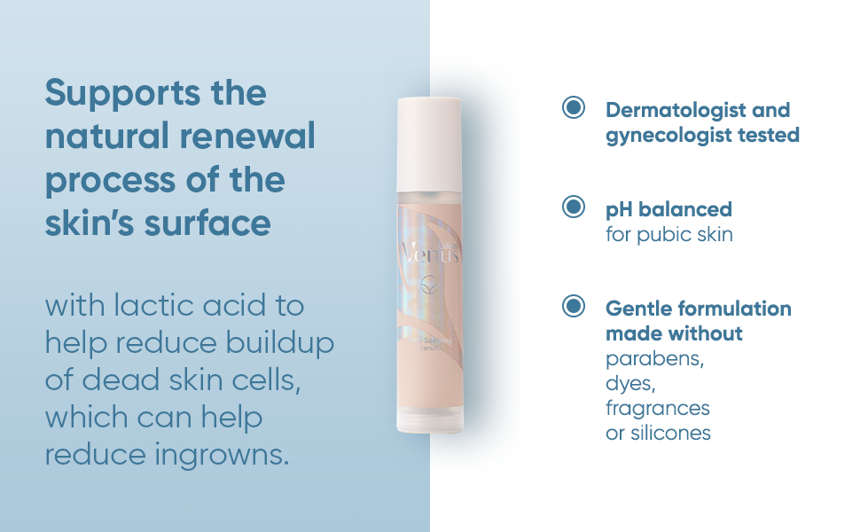 Gillette Venus for Bikini Pubic Hair and Skin, Daily Soothing Serum