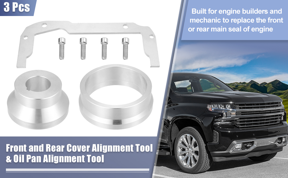 X AUTOHAUX Front and Rear Cover Billet Alignment Tool Oil