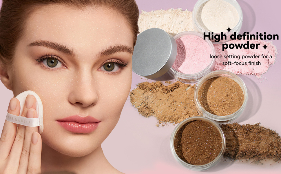 Amazon.com : Pink Setting Loose Face Powder, Oil Control Minimize Pore ...