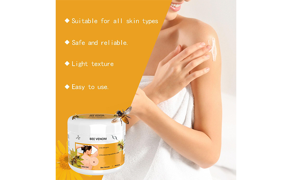 Bee Venom Wart and Tag Remover, Bee Venom Mole and Wart Treatment Cream, Tag Recede Bee Venom