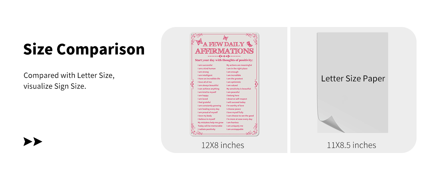 This is a size comparison chart to show the size of the product. about the size of letter paper.