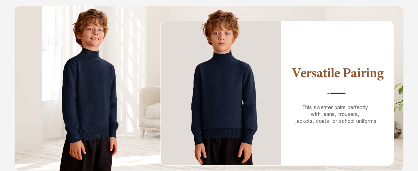 Boys Turtleneck Sweater