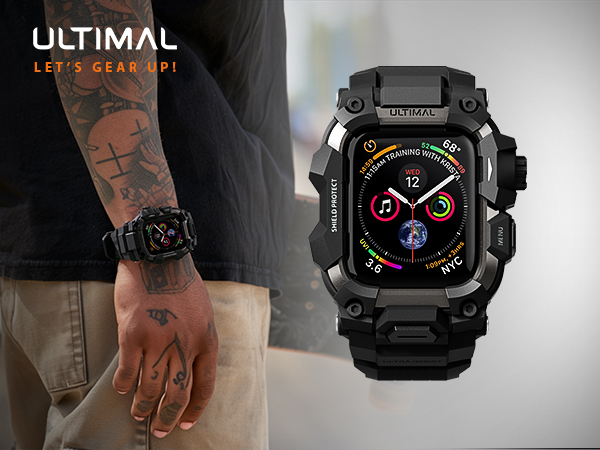 Amazon.com: ULTIMAL Rugged Case with Band for Apple Watch