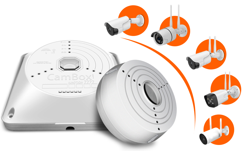 {Universal Camera Junction Box} Security Camera Box, Wall Ceiling Mount Bracket