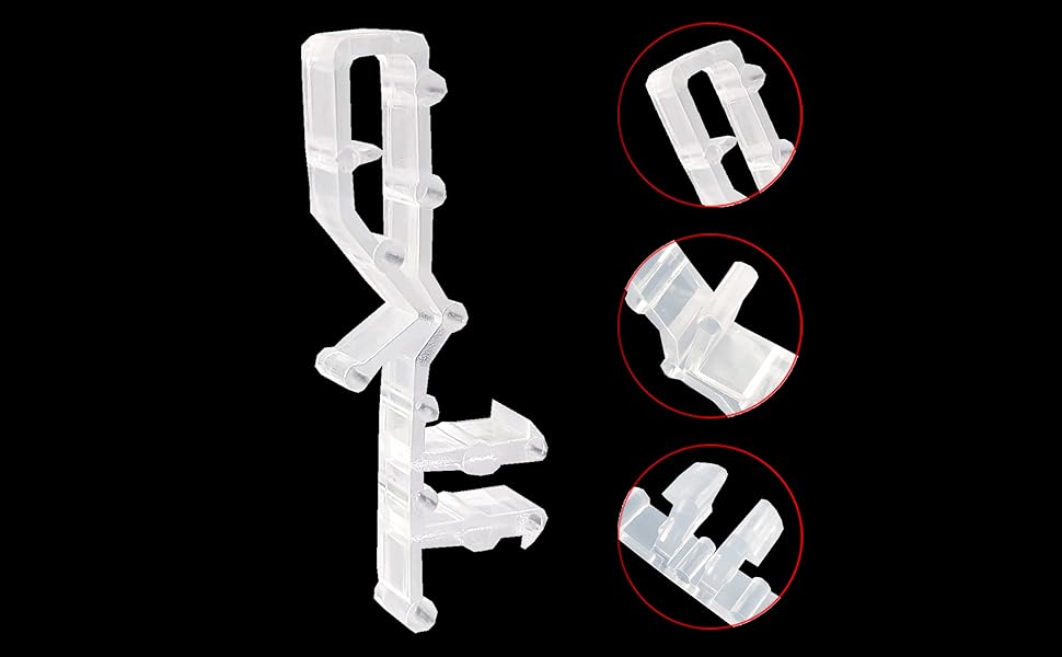 Kowibcl 20 Pcs Hidden Blind Clips 21/8 inch Hidden Channel