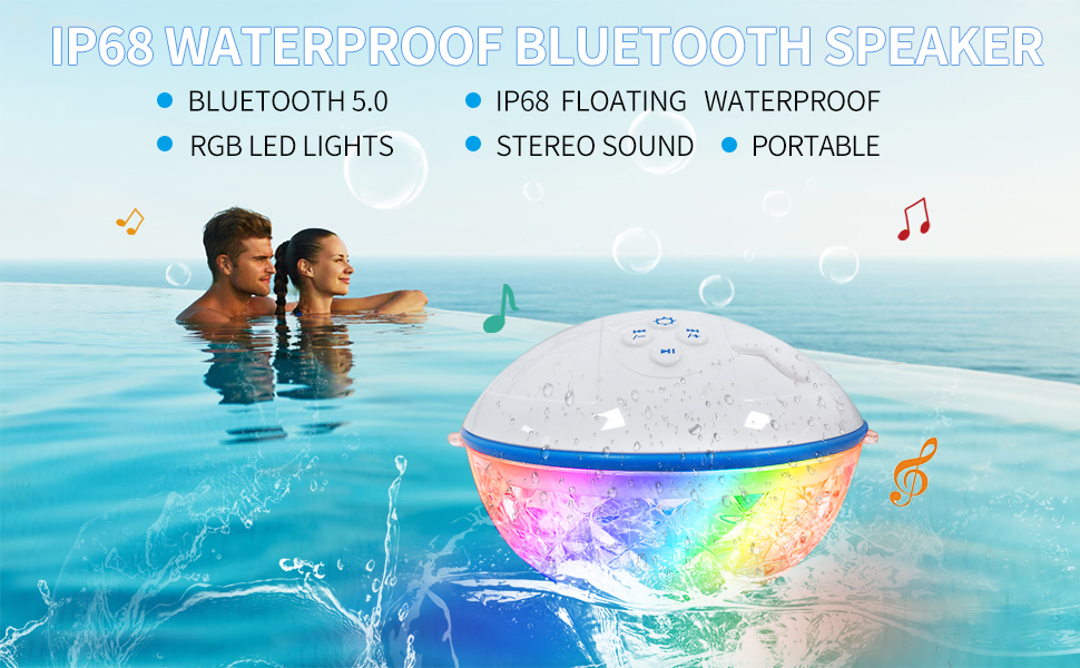 Water Bluetooth Speaker White