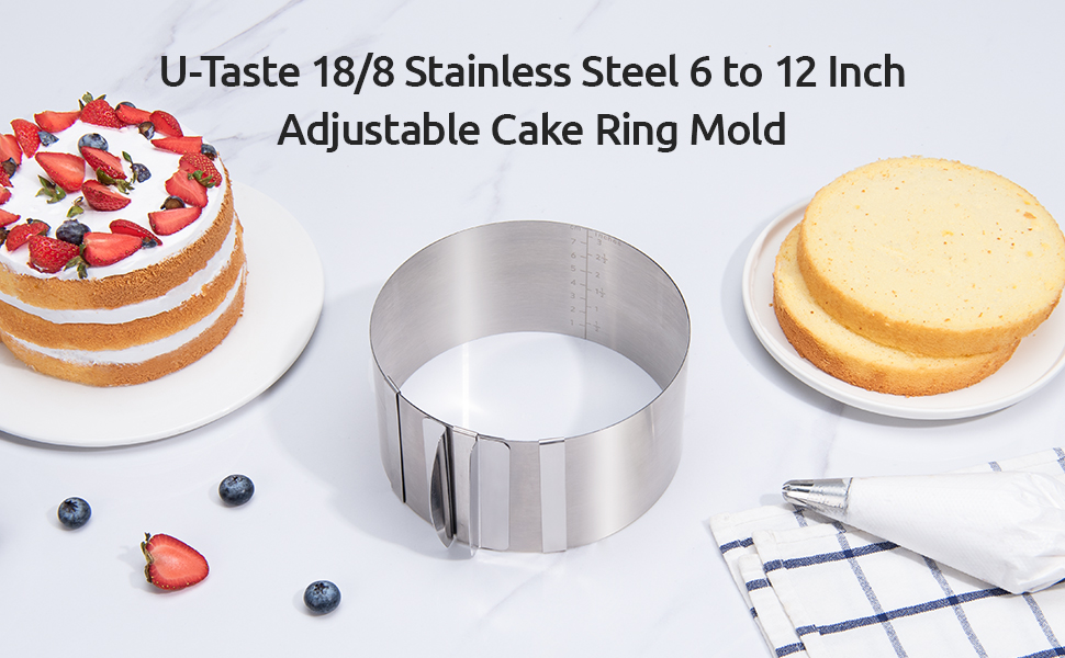 Buy Zollyss Carbon Steel Adjustable Cake Pan, Silver 1 Pc Online at