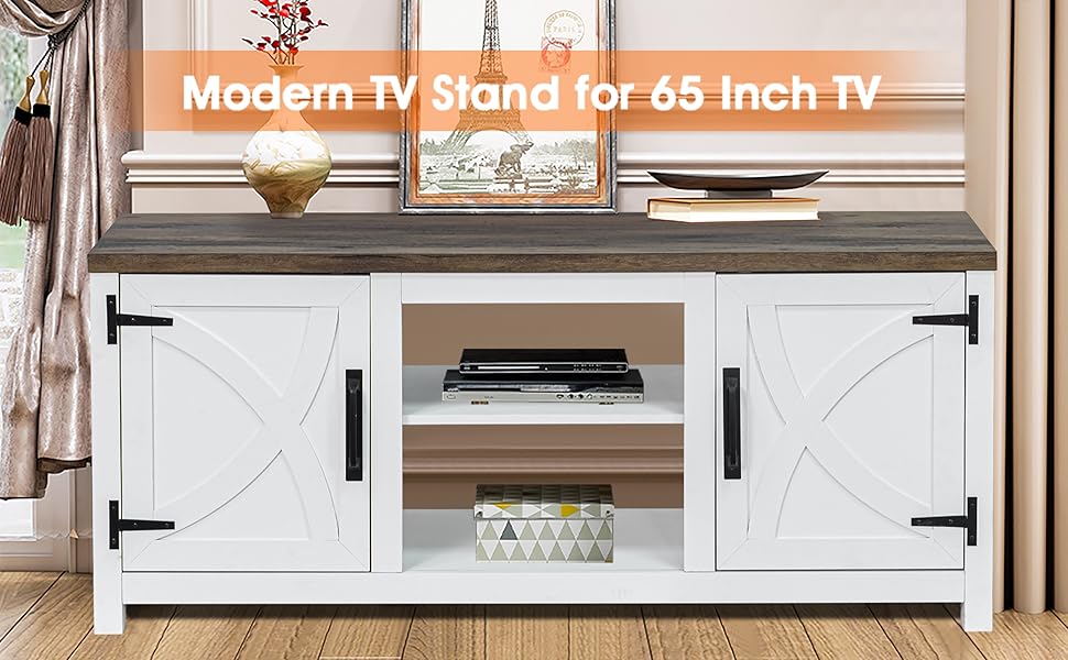 COMEFFIE Modern 58" TV Stand, Media Entertainment Center