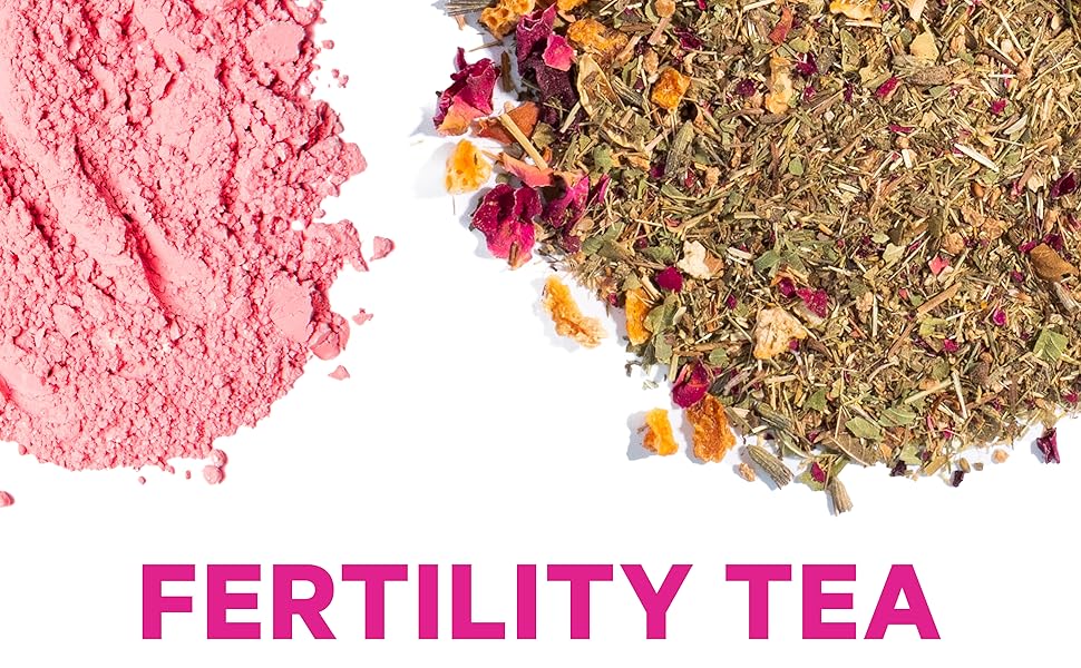 pink stork fertility tea herbs conception support hormone balance for women