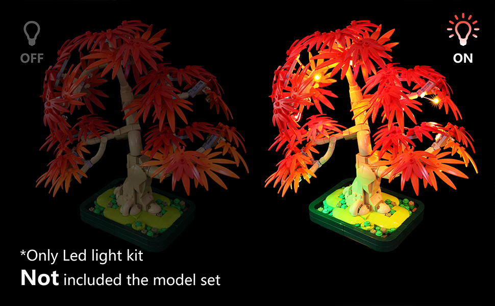 compatible with Lego Japanese Maple set