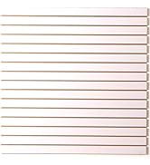 FRAYSCENT MDF Slat Wall Paneling for Retail Display 2 Pack 4'x2', White Slatwall Panel for Garage...