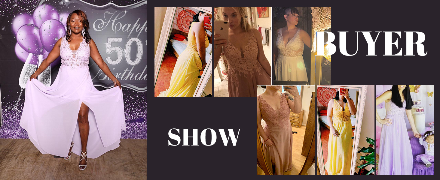 lace prom dresses for women side slit beaded evening gowns formal dresses 