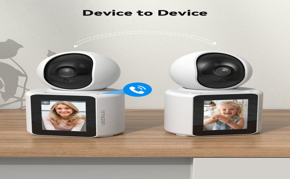 DEATTI Video Pet Dog Camera Indoor Two Way Wireless Security Camera
