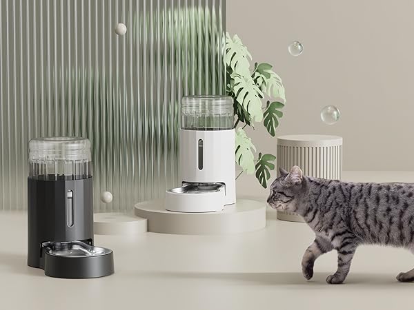 Amazon | JUNSPOW 7Lステンレス製ペット用給水器 大容量重力式