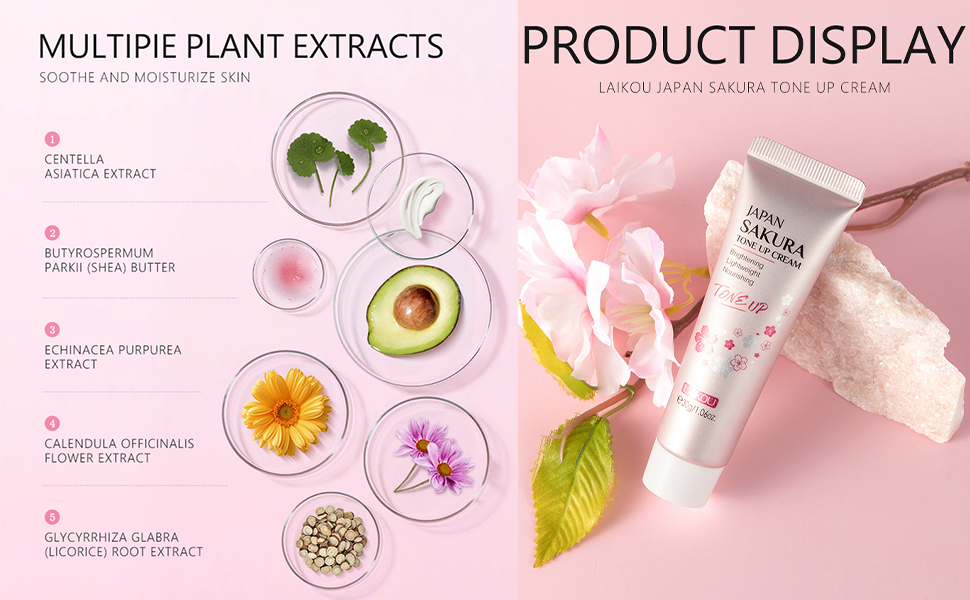 Whitening Brightening Tone up Cream,Sakura Essence Glow
