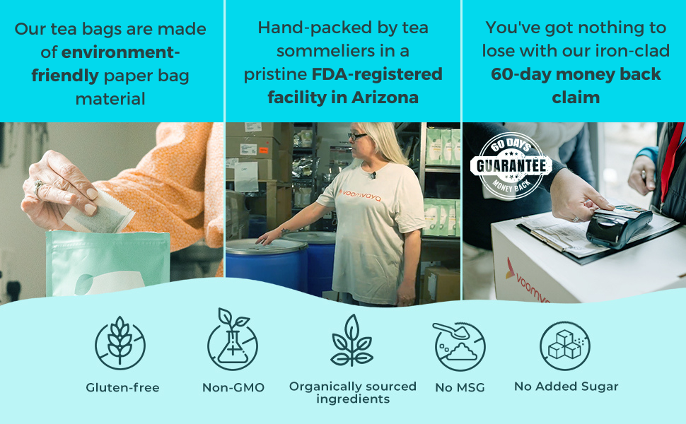 black cohosh, matcha, rooibos, organic black cohosh, licorice, ginkgo, dardamom, dandelion