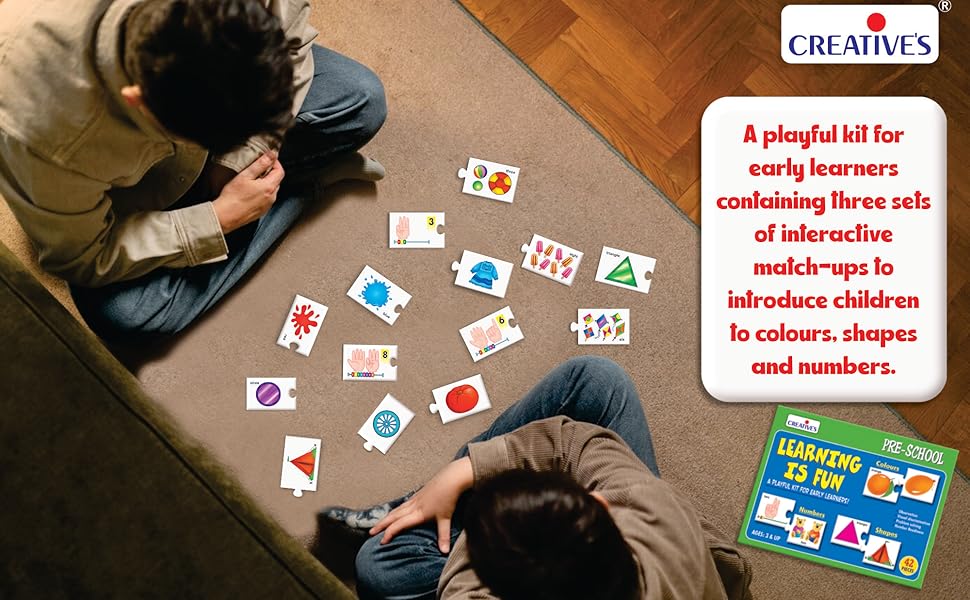 creative's learning is fun pre-school learning & educational puzzles for children ages 3 & up