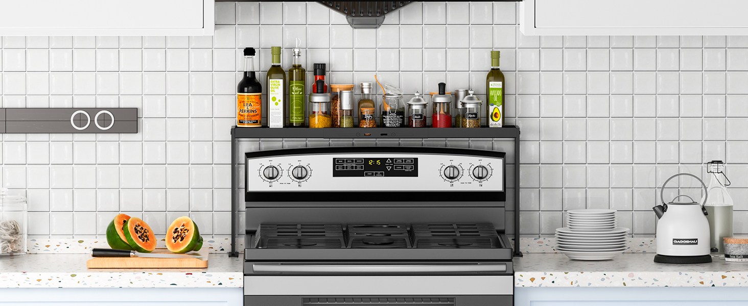 over the stove spice rack