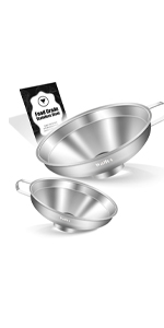 Wide mouth funnel two-piece set