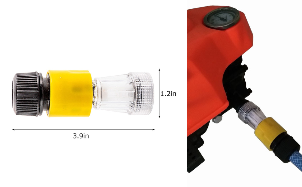 portable pressure washer parts connector combo