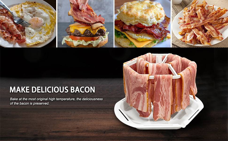 Bacon Cooker for Microwave Oven, Cheermepie Large Capacity