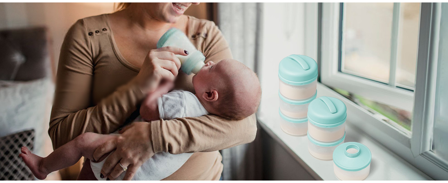 stackable formula dispenser for baby formula on the go short trip outdoor