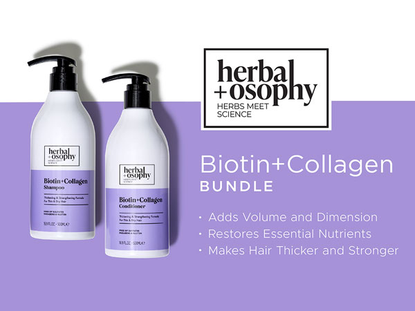 Biotin shampoo and conditioner set