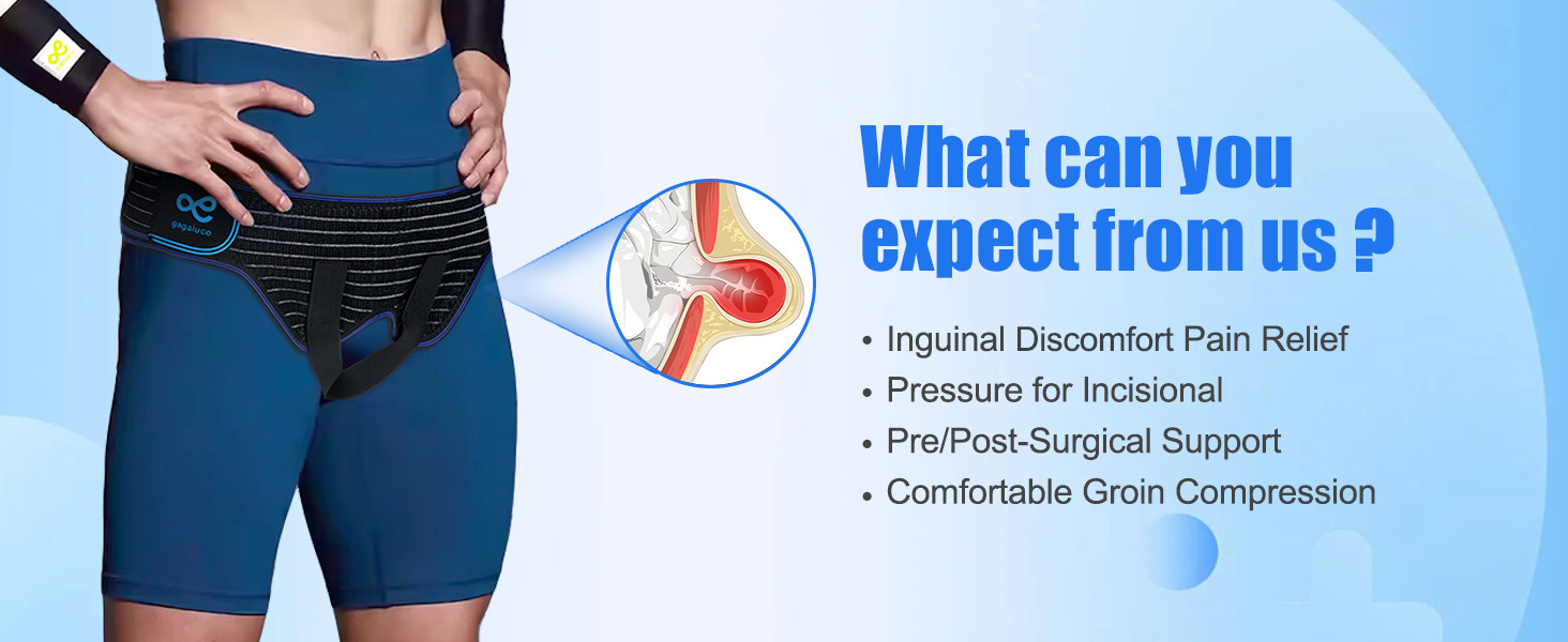 Men's groin support belt; groin pain relief; gagaiuco; groin brace; inguinal belt