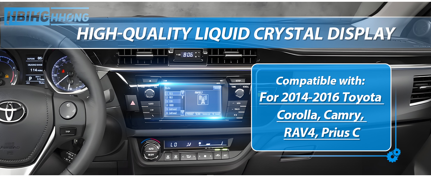 6.1 Inches Screen Replacement Display Glass for 2014-2016 Toyota Corolla Camry RAV4 Prius C Radio