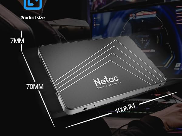 Netac SATA SSD 2TB, Internal Solid State Drive SATAIII 6Gb/s