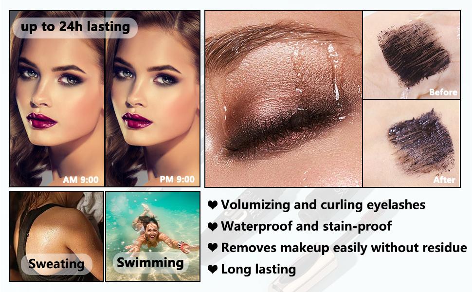 KOSÉ im BROW&LASH COLOR MASCARA SAMPLE Kose Fasio Permanent Curl Volumizing Waterproof Mascara