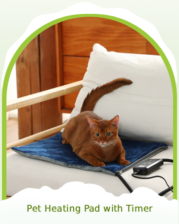 Pet heating pad with timer