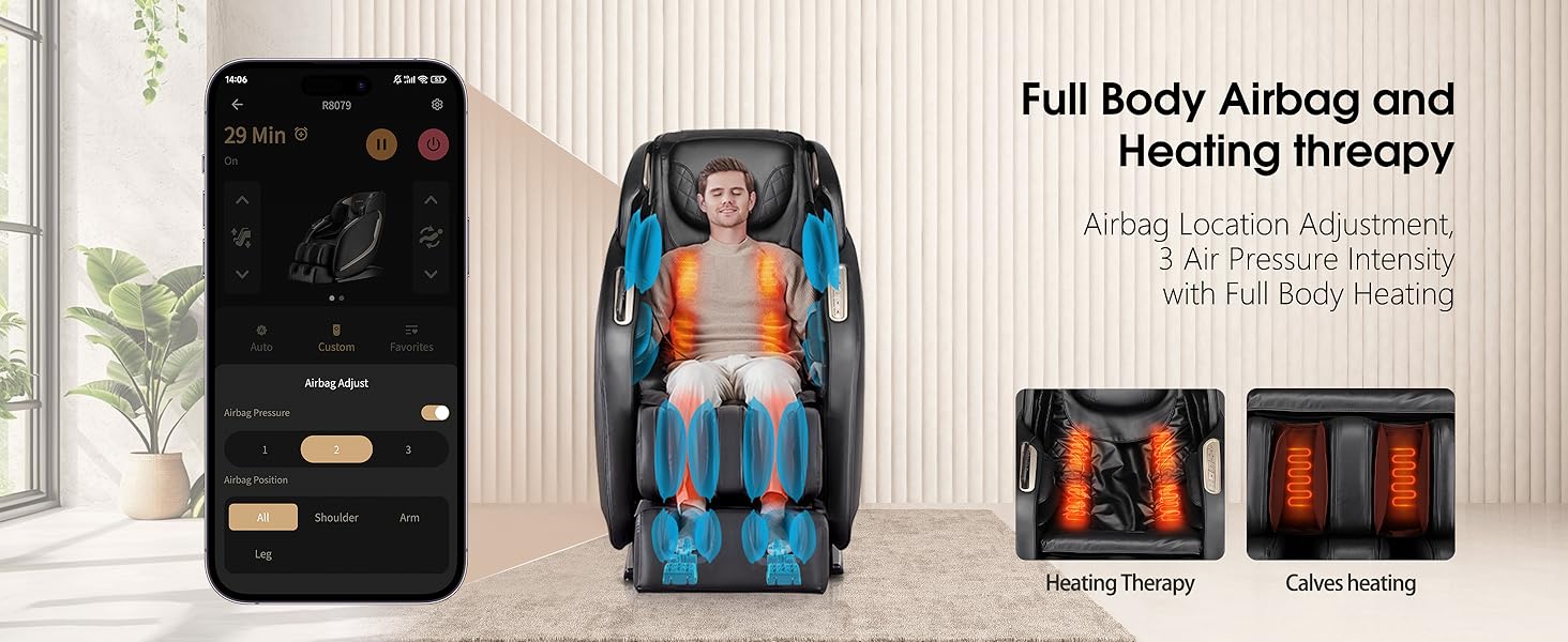 Full Body airbag massage and heating