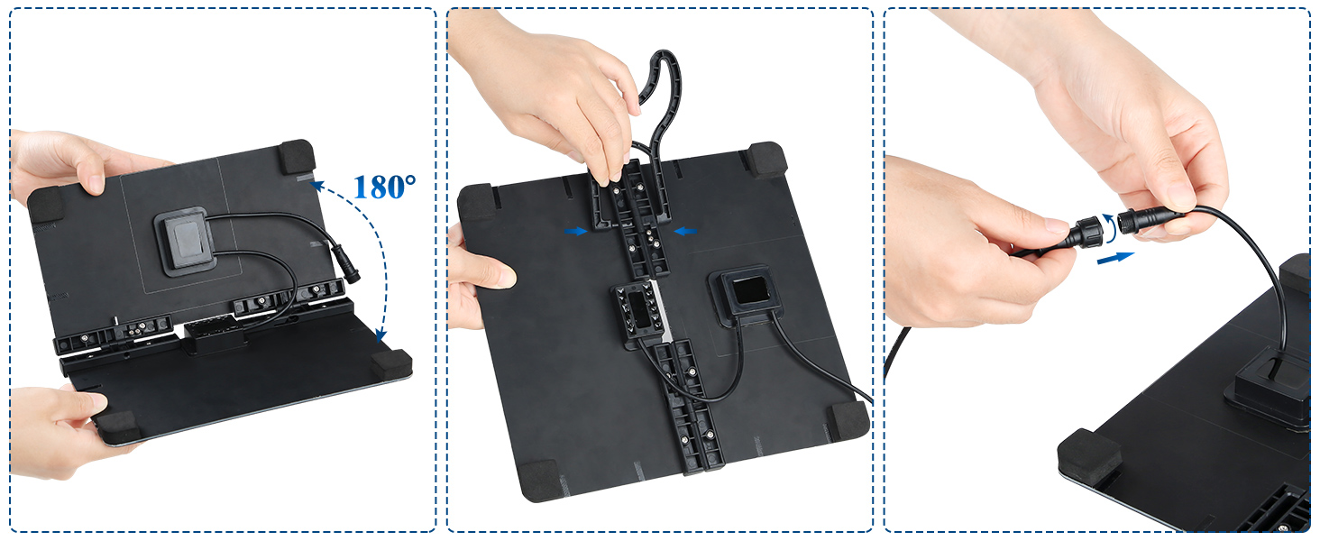 AISITIN Outdoor Solar Water Fountain 10W Foldable Solar Pond Pump