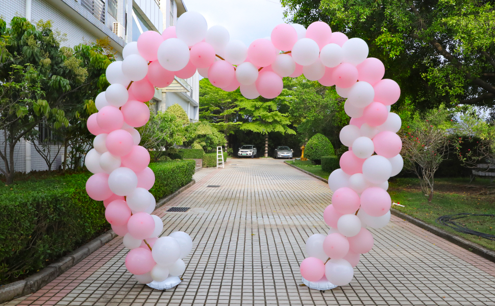 AXHJ Heart Balloon Arch Kit Large Size Metal Heart Arch